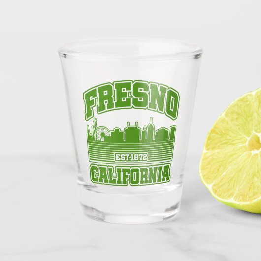 フレスノ，カリフォルニア ショットグラス (正面)