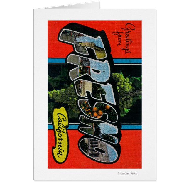 フレスノ，カリフォルニア – ラージレターのシーン (正面)