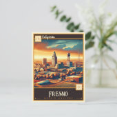 フレスノ，カリフォルニア |ヴィンテージ ポストカード (スタンド正面)