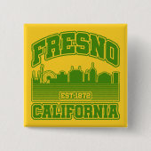 フレスノ,カリフォルニア 缶バッジ (正面)