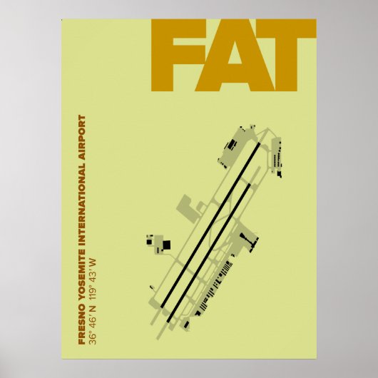フレズノイエローストーン空港 (FAT) ポスター (正面)