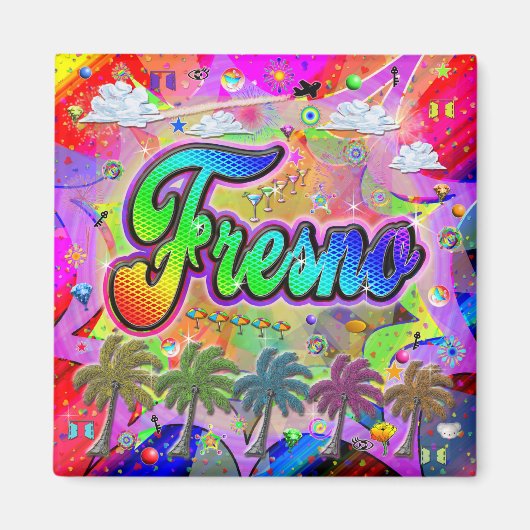 フレズノビスタエクスプレス マグネット (正面)