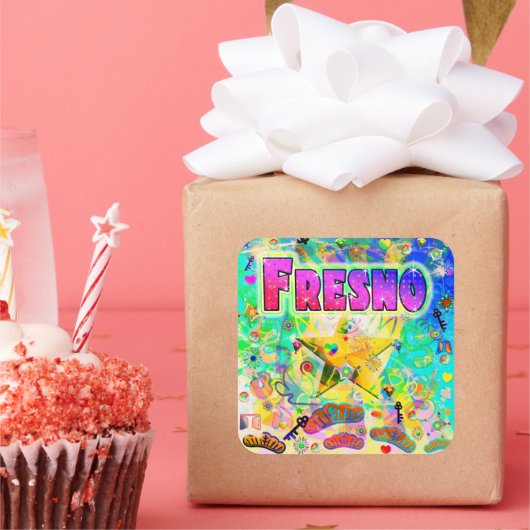 フレズノ・エポック・アワー・ステッカー スクエアシール (パーティー)