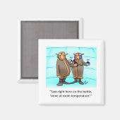 フレズンおもしろいワイン漫画のギフト! マグネット (正面/裏面)