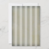 フレッエレガントクヴィンテージストライプのフローラシャンパン 招待状 (裏面)