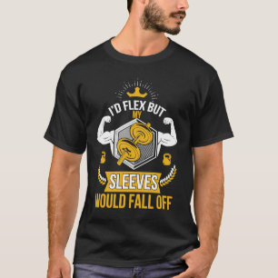 フレックスはするけど袖は秋トレーニングLifから Tシャツ