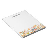 フレッシュおよびモダンフローラデザイン ノートパッド (アングル)