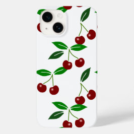フレッシュさくらんぼシームレスパターンiPC Case-Mate iPhone 14ケース