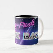 「フレッシュでチーズバッグ」マグカップ ツートーンマグカップ (正面右)