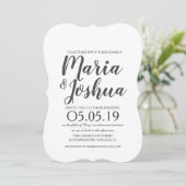 フレッシュで明るい緑のレモンサイロパターンの結婚式 招待状 (スタンド正面)