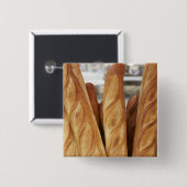 フレッシュで熱いバゲット 缶バッジ (正面&裏面)