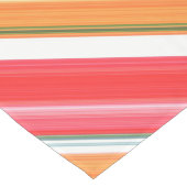 フレッシュと明るい赤と黄ストライプ色 ショートテーブルランナー (コーナー)