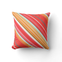 フレッシュと明るい赤と黄色のストライプと格子柄