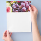 フレッシュなイチジクとブドウ チラシ (手)