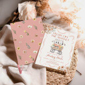 フレッシュなオフ・ザ・マーケット ブライダルシャワーの招待状（ピンク） 招待状