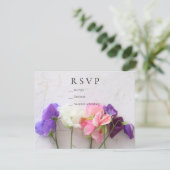 フレッシュなスイートピー RSVP カード (スタンド正面)