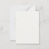 フレッシュなバラのゴールド フラワーダンサー ダンスアカデミーのロゴ ノートカード (裏面)