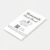 フレッシュなパン焼き屋に名前成分を追加Q rコードh ポストイット (アングル)