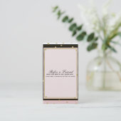 フレッシュなピンクとゴールドのコンフェッティ モダンな紹介プログラム 紹介カード (スタンド正面)