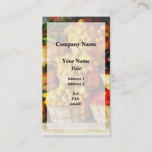 フレッシュな味わい 名刺 (正面)