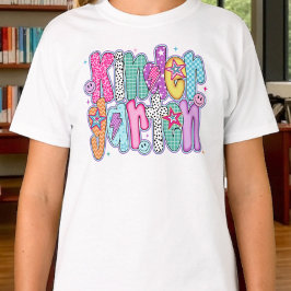 フレッシュな幼稚園児の初登園にぴったりなキュートなデザイン Tシャツ