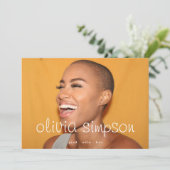 フレッシュはっきりしたとスクリプト大学院の2枚の写真 案内状 (スタンド正面)