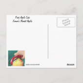 フレッシュアップルケーキレシピ ポストカード (裏面)