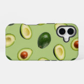 フレッシュアボカド柄 iPhone 16ケース (裏面横)
