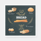 フレッシュアーティザンパンベーカリーローフバ転がグエット スタンダードランチョンナプキン (正面)