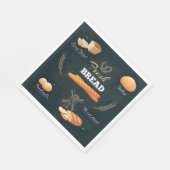 フレッシュアーティザンパンベーカリーローフバ転がグエット スタンダードランチョンナプキン (角)