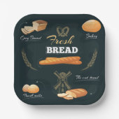 フレッシュアーティザンパンベーカリーローフバ転がグエット ペーパープレート (正面)