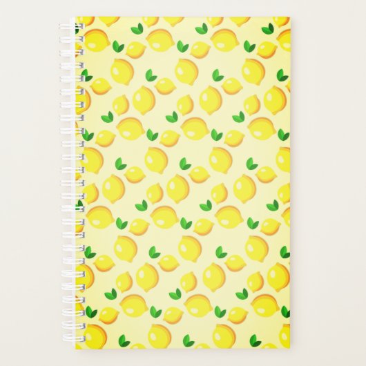 フレッシュイエローレモン –  プランナー手帳 (正面)