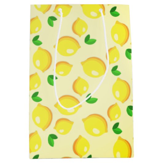 フレッシュイエローレモン ミディアムペーパーバッグ (正面)