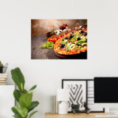 フレッシュイタリアンピザ ポスター (ホームオフィス)