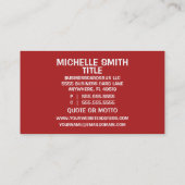 フレッシュイチゴ 名刺 (裏面)