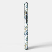 フレッシュウォーターカラーグリーンとイエローリーフパターン Case-Mate iPhoneケース (裏面 / 左)