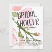 フレッシュウォーターカラーブルームズ ブライダルシャワー招待状 招待状 (正面)
