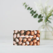 フレッシュエッグオーガニックバイオエッグズチキンヘンファーム 名刺 (スタンド正面)