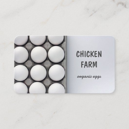 フレッシュエッグオーガニックバイオエッグズチキンヘンファーム 名刺 (正面)