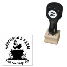 フレッシュエッグカスタム素朴ファミリーファームエッグ ラバースタンプ