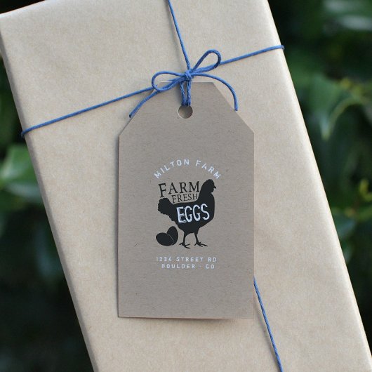 フレッシュエッグクラフトスクリプ素朴ト ギフトタグ