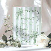 フレッシュオフお洒落ザマーケットセージ緑のブライダル ポスター