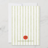 フレッシュオフつる植物トマトハンドドローブライダルシャワー 招待状 (裏面)