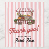 フレッシュオフザマーカーブライダルシャワー ワインラベル (シングルラベル)