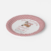 フレッシュオフザマーケットのクリスマス ブライダルシャワー ペーパープレート (アングル)