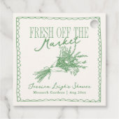 フレッシュオフザマーケットグリーンブライダルシャワー フェイバータグ (裏面)