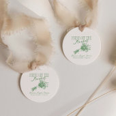 フレッシュオフザマーケットグリーンブライダルシャワー フェイバータグ