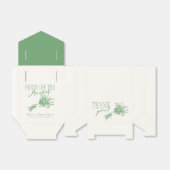 フレッシュオフザマーケットグリーンブライダルシャワー フェイバーボックス (折り畳みなし)