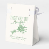 フレッシュオフザマーケットグリーンブライダルシャワー フェイバーボックス (裏面サイド)