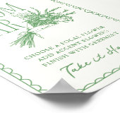 フレッシュオフザマーケットグリーンブライダルシャワー ポスター (角)